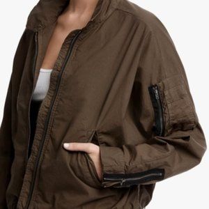 James Perse PARACHUTE POPLIN BOMBER JACKET